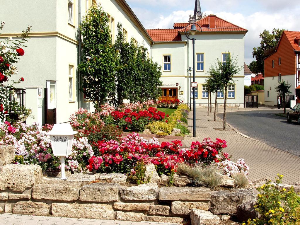 Hotel Weidenmühle Mühlhausen Exterior foto